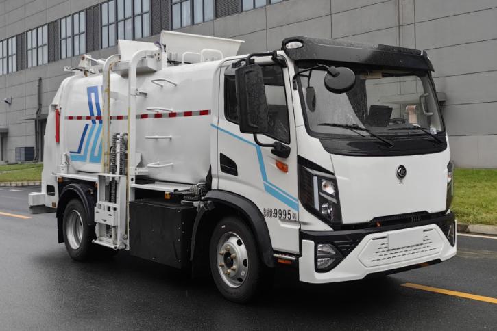 程力壹為8.6方純電動(dòng)餐廚垃圾車(chē)