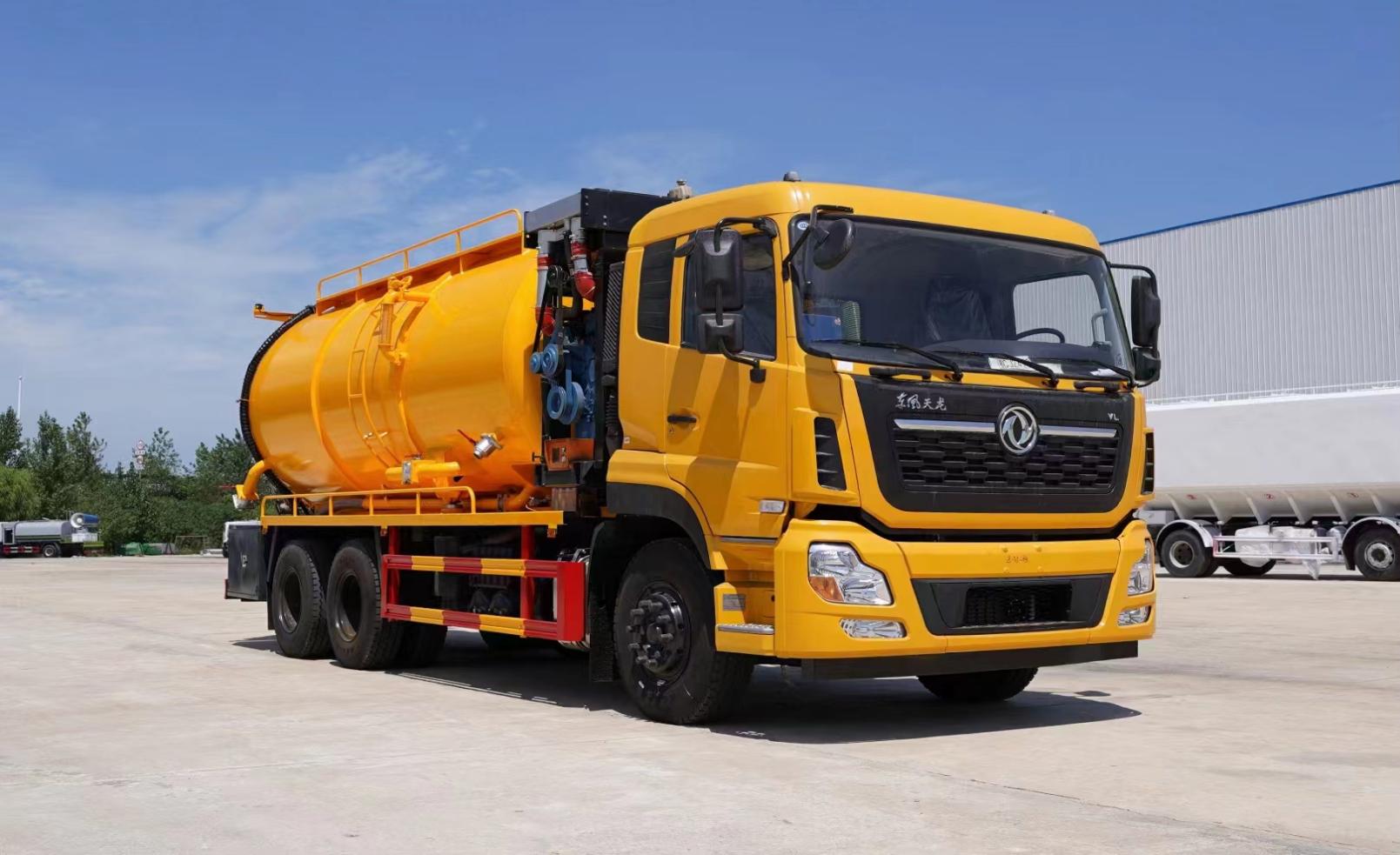 東風(fēng)天龍純電動(dòng)20方后雙橋清洗吸污車(chē)